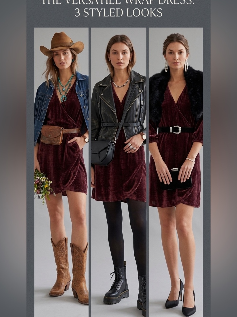 Aritzia Wilfred Velvet Wrap-Style Mini Dress Country - Picture 2 of 12